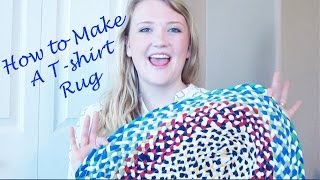 How to Make A Braided Tshirt Rug [upl. by Siekram719]