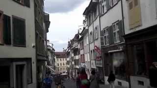 Switzerland Basel Old City  Basler Altstadt walking Tour Schweiz 2014 [upl. by Notelrahc]