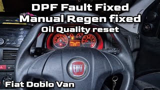 Fiat Doblo 2015 DPF Problem fixed Manual Regen working [upl. by Aym469]