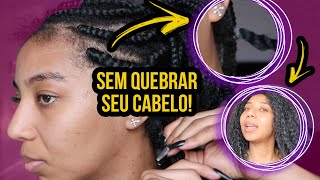 COMO REMOVER AS TRANÇAS BOX BRAIDS SOZINHA [upl. by Ettenahs]