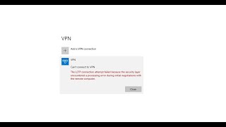 How to Fix VPN Error The L2TP connection attempt failed [upl. by Cecilia]