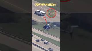 This Crazy Hellcat Dodge Outruns Police Chase And Helicopter  Epic chase [upl. by Fast]