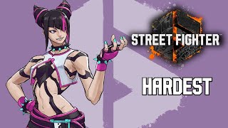 Street Fighter 6  Juri Arcade Mode HARDEST [upl. by Eerbua366]