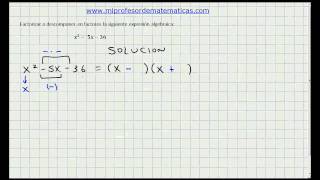 Descomposicion Factorial Trinomios  Algebra General  Video 007 [upl. by Toh363]