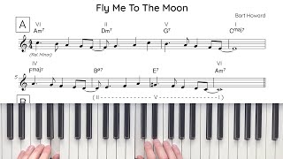 Fly Me To The Moon B Howard Analysis amp Tutorial  The Jazz Pursuit [upl. by Gassman]