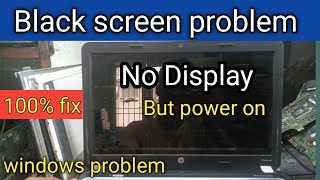 Fix it Laptop On but Display Black Black Screen Problem Laptop Starts but No Display [upl. by Demetra]