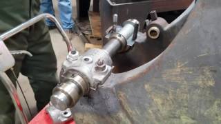 Pouring babbitt bearings on the 6hp Rock Island Hit amp Miss Engine [upl. by Hukill37]