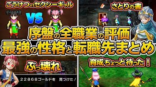 【ドラクエ3 リメイク】序盤の全職業の評価、仲間の転職先と最強の性格出し方まとめ、初心者におすすめ、取り返しが付かない要素、編成、パーティー、仲間、セクシーギャル【HD2D】 [upl. by Goles]