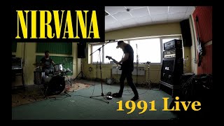 Nirvana  Reading Festival 1991 riffs with drums [upl. by Lerej346]