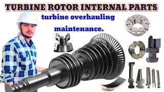 steam turbine rotorturbine rotor internal turbine overhauling maintenancesteam turbineturbine [upl. by Brownley]