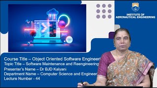 Software Maintenance and Reengineering by Dr BJD Kalyani [upl. by Aenaj]