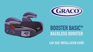 GRACO Backless Booster car seat installation guide [upl. by Arinaid454]