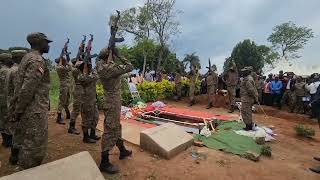 Paying final respects to a conservation hero Pte Jonathan Ojara who was killed by armed poachers [upl. by Mastic]