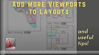 Autocad  Insert Viewports in Layouts [upl. by Harned]