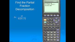 Partial Fractions Ti83  wwwtitutorcom [upl. by Netsirhc]