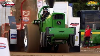 The quotReal Deere Proquot John Deere 6030 Roaring down the track [upl. by Ydolem715]