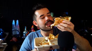 ASMR VIRAL CHIPOTLE FAJITA QUESADILLA HACK by Keith Lee  MUKBANG amp EATING SOUNDS [upl. by Deys]