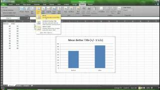 Graphing Means and Standard Deviations with Excel [upl. by Esinaj]