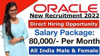 Oracle Recruitment 2022  Oracle Jobs  Salary 80000  Freshers Jobs 2022  MNC Jobs 2022 [upl. by Thisbe]