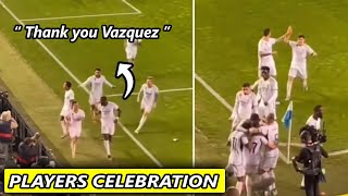 Lucas Vazquez goal on 92th minutes amp Real Madrid players celebration against Deportivo Alaves [upl. by Amelia]