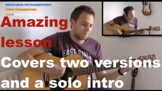 The Beatles  While My Guitar Gently Weeps  Guitar Lesson  George Harrison  Acoustic  Beatles [upl. by Anirbaz]