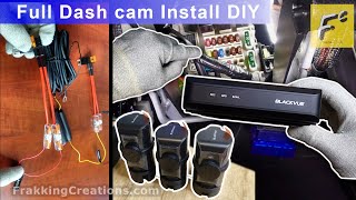 How to Hardwire BlackVue dash cam with Fuse taps for parking mode  DR770X Box DR970X Box install [upl. by Koh]