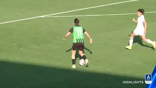 SassuoloFiorentina 10  Il lampo di Beccari fa volare le neroverdi  serieafemminile eBay 202324 [upl. by Tnecniv]