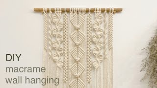 DIY  macrame wall hanging home decor  마크라메 월 행잉 홈 데코 [upl. by Ainahtan]