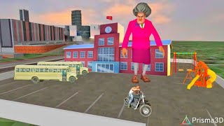 Franklin vs scary teacher  INDIAN BIKE DRIVING 3D [upl. by Nahsrad]