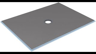 Wedi Fundo Ligno Curbless Shower Pan Base wClick and Seal Drain Unit  36quot x 60quot [upl. by Ciardap155]