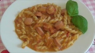 Würstchengulasch mit Nudeln im Thermomix TM 31  Thermilicious [upl. by Ahsinac974]