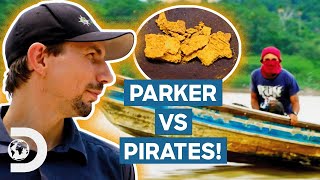 Parker Witnesses Illegal Mining In The Amazon Rainforest  Gold Rush Parkers Trail [upl. by Atinele658]