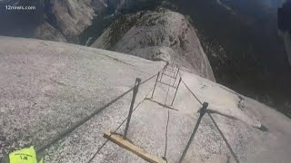 Arizona hiker dies after falling from Yosemites Half Dome trail [upl. by Starr78]