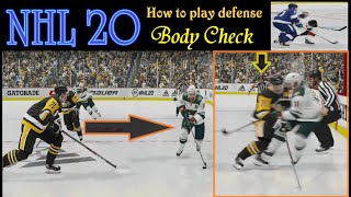 How to bodycheck in NHL 20 [upl. by Ludovika]