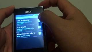 LG L3 How to EnableDisable USB Debugging [upl. by Einneg]