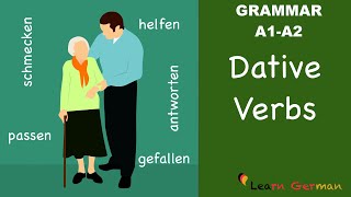 Learn German  German Grammar  Dative verbs  Verben mit Dativ  A1 [upl. by Ella188]