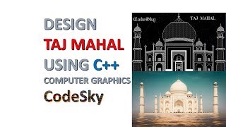 How to make Taj Mahal using C  Design simple Taj Mahal using C  Latest  CodeSky [upl. by Leaper894]