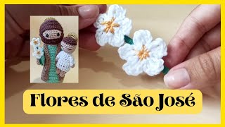 FLORES EM CROCHÊ FÁCIL  Utilizei no São José Amigurumi Corte de receita completa [upl. by Oilegor954]