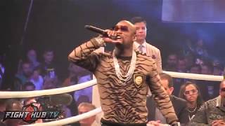 Floyd Mayweather tells McGregor quotIll Whoop your ASS in the Octagonquot McGregor Responds [upl. by Paulo]