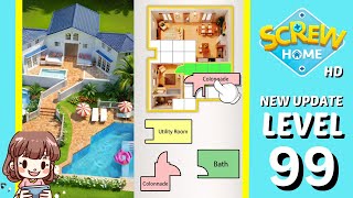 Screw Home Level 99 Solution Walkthrough New Version [upl. by Mariande]