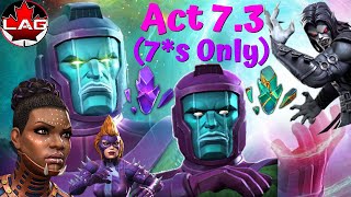 Carinas Challenge 7 For 7 Act 73 Using ONLY 7Star Champions Kang Boss Fight Final Day  MCOC [upl. by Parsaye]