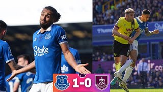 Everton vs Burnley 10 EPL highlights 2024  CalvertLewin goal [upl. by Kcirret]