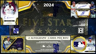 NEW RELEASE 2024 Topps FIVE STAR Baseball Cards Breaks [upl. by Pedro45]