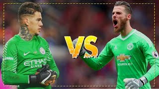 David De Gea vs Ederson Moraes 201718  Best Saves  Manchester United vs Manchester City  HD [upl. by Ogdon488]