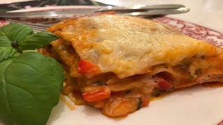 How to make vegetable lasagna  طريقة تحضير اللازانيا الخضار [upl. by Hoehne]