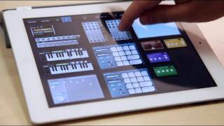 Tabletop Making music on Apples iPad with Paul Salva [upl. by Yehtomit]