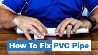 How to Fix Broken PVC Pipe Leak [upl. by Areyk]