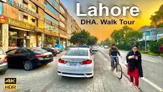 Lahore 🇵🇰 DHA Phase 5 Walking Tours 4K HDR [upl. by Carline392]