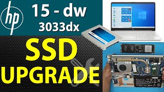 How to Upgrade Storage SSDHDD on an HP 15dw3033dx Laptop  Step by Step💻 [upl. by Gunning]