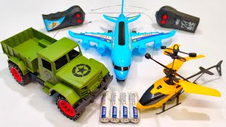 Radio Control Airbus A380 and Remote Control Racing Rc Car Unboxing Rc Helicopter Plane caar toy [upl. by Hadeis]